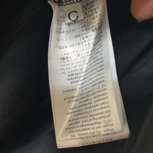 Te Ret Bantine Long-sleeve Black Wool Blend  Top(Size 42) - Picture 5 of 7